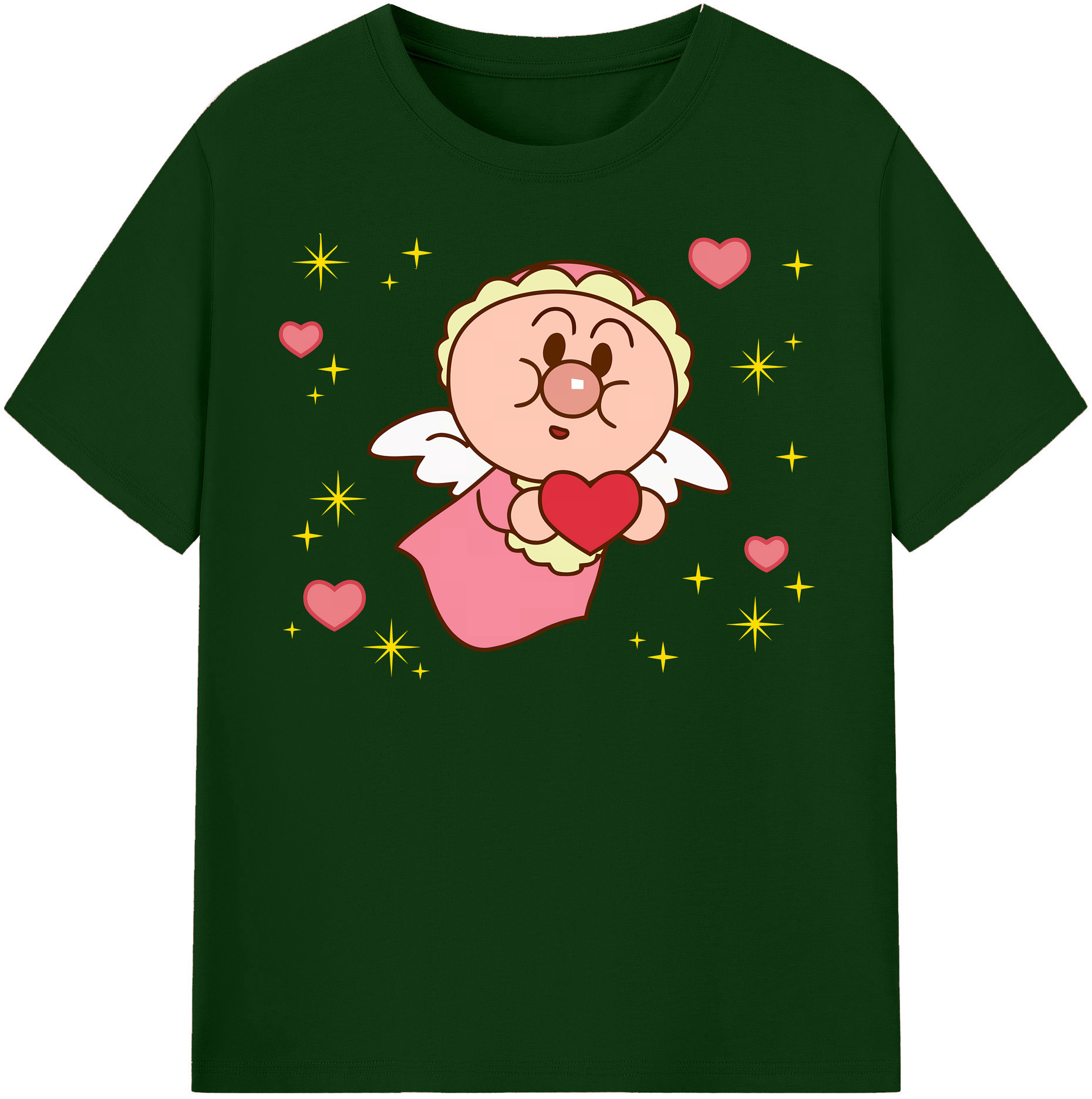 （画像用） アンパンマン Anpanman 綿100％半袖Tシャツ（フロントプリント）